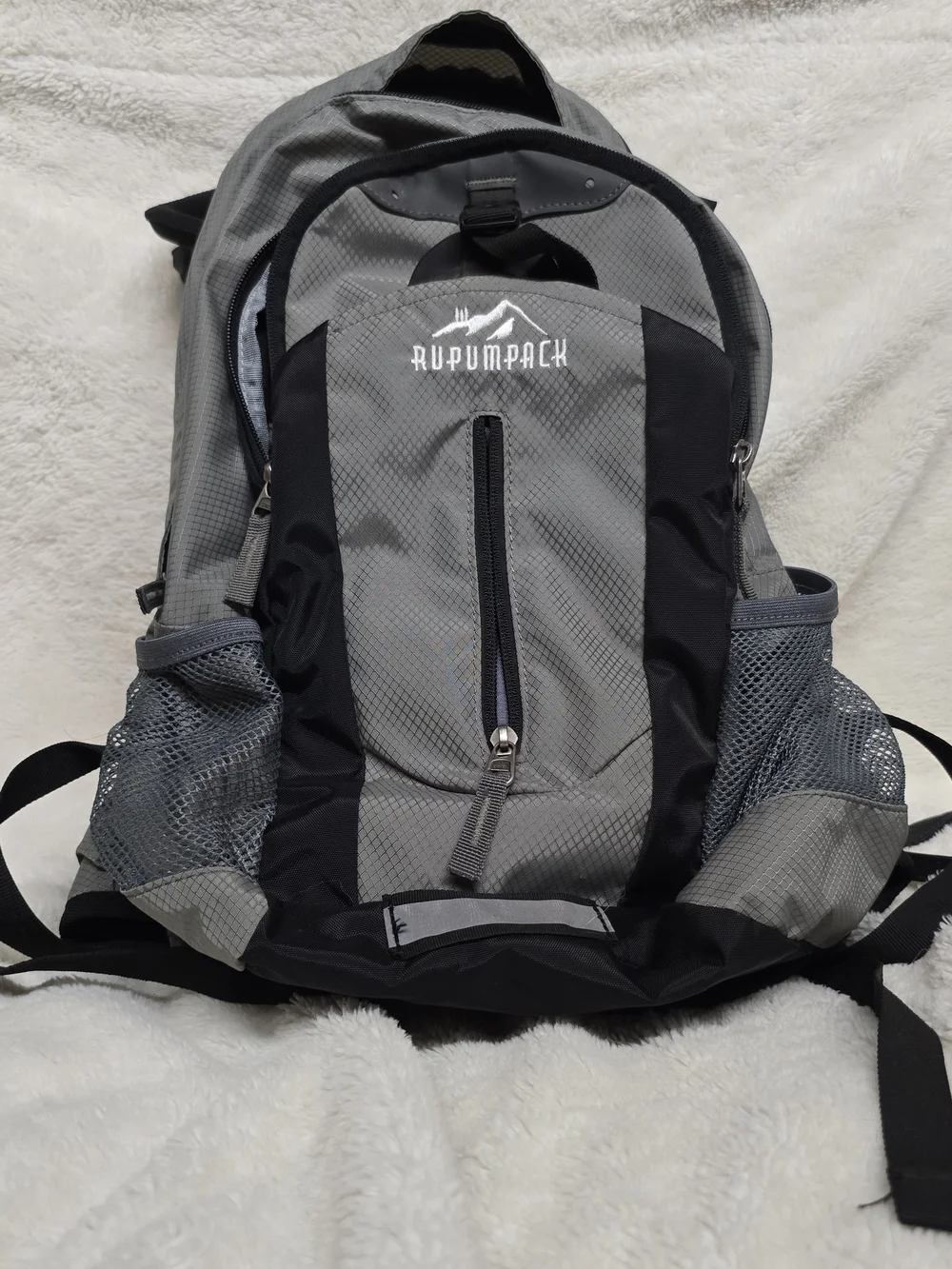Gray & Black Men's Backpack